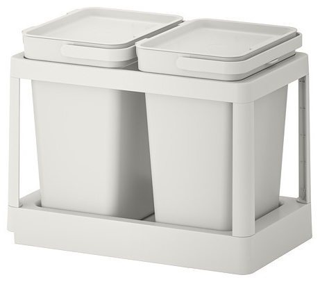 Мусорное ведро IKEA с крышкой 493.088.14 20 л