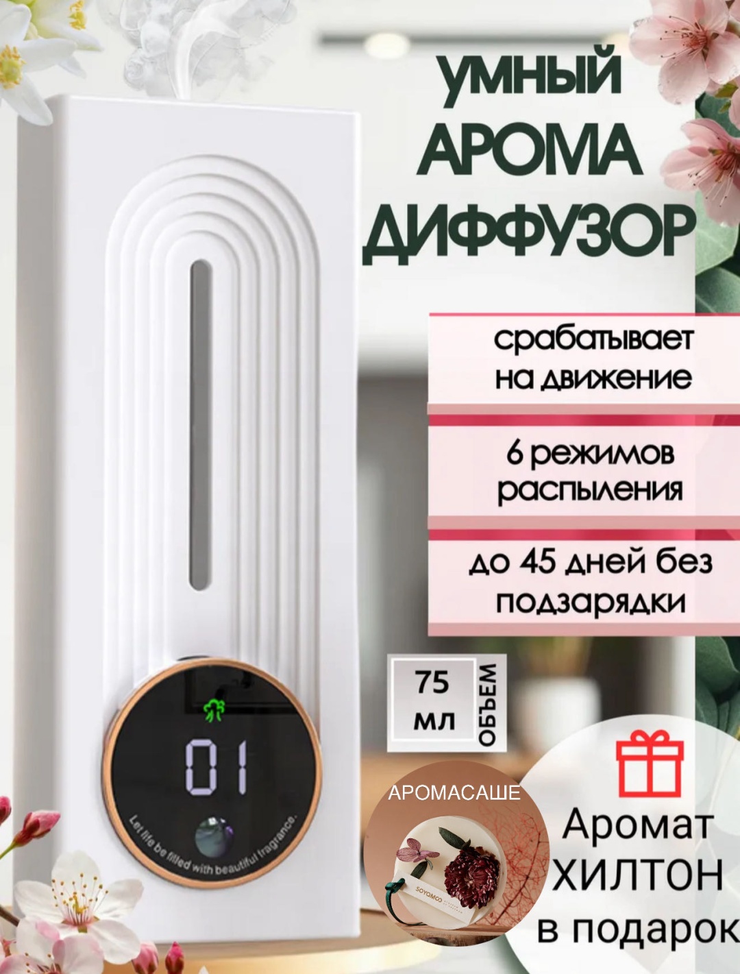 Электродиффузор Цветочные и фруктовые ноты 75 мл
