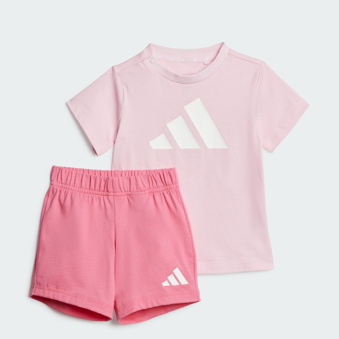 Комплект adidas I BL T-SET 160 розовый