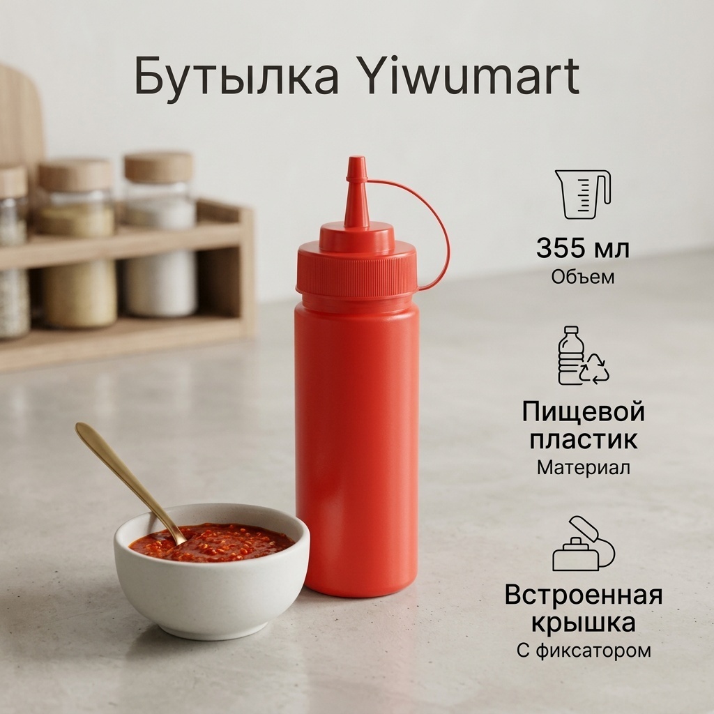 Yiwumart бутылка 9308650, пластик