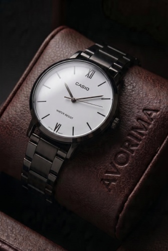 Кварцевые CASIO MTP-VT01B-7B original AVRM нержавеющая сталь