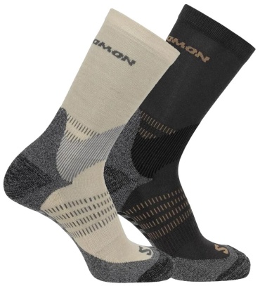 Носки Salomon 2 пары черный, бежевый 36-38