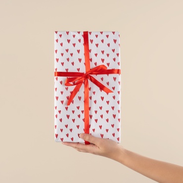 Бумага упаковочная Сердечки Дон Баллон 1 шт 1000х70 см