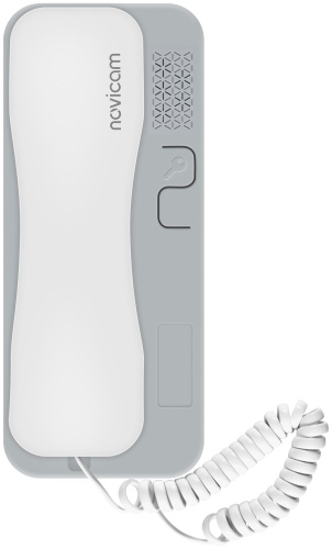 Novicam трубка для домофона VOICE С WHITE GREY - координатная аудиотрубка (4476) белый, серый