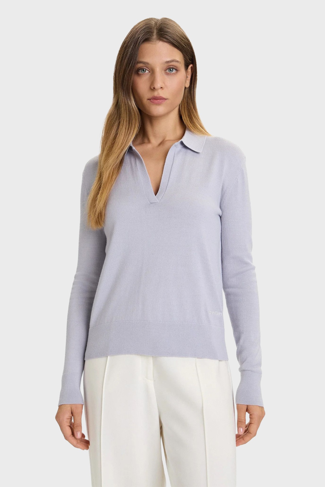 Поло Calvin Klein сиреневый