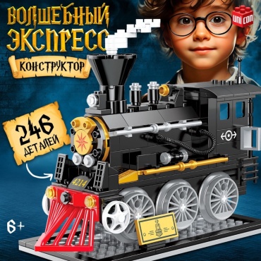 Конструктор Unicon Волшебный экспресс 10544321, деталей 246 шт