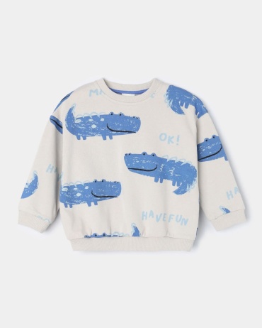 Свитшот Baby Go серый