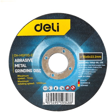 DELI шлифовальный абразивный диск DH-MGP115-E1 115x22.2 мм 1 шт