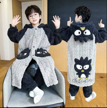 Махровый халат BABY STYLE серый