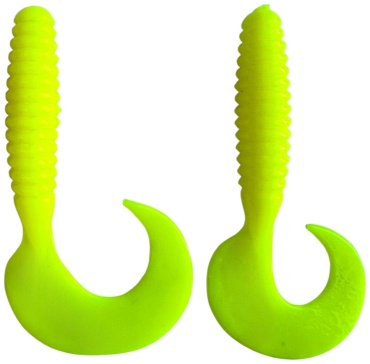 Мягкая приманка TAIFUN Taifun Твистер Spiral,p.4 inch,цвет №02-Chartreuse 1 шт 85 мм желтый
