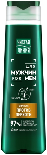 ЧИСТАЯ ЛИНИЯ For Men Против перхоти шампунь 400 мл
