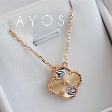 Колье AYOS Ванклиф Gold Premium collection LUXE 1:1/ 925 с позолотой длина 45 см вес 2 г серебро, золото, без вставок