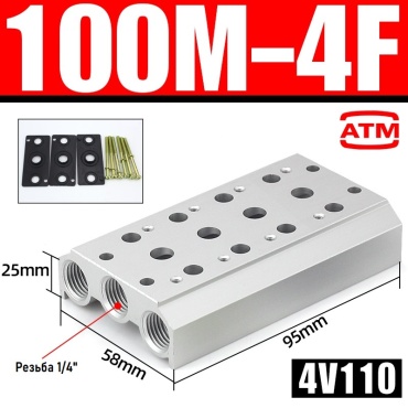 ATM плита монтажная 100M-4F