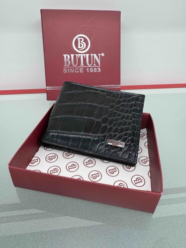Портмоне BUTUN натуральная кожа черный