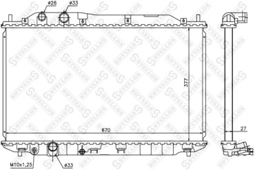 Stellox радиатор основной 10-25421-SX