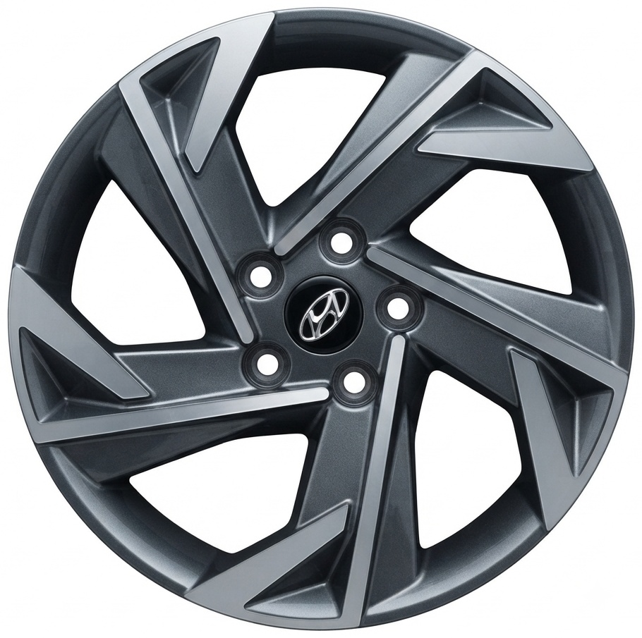 Wheels H3317F 7x17/5x114.3 D67.1 ET49 4 диска черный, серебристый