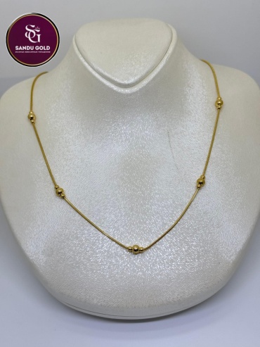 Sandu gold 8565214 длина 50 см, вес 5.27 г золото, плетение фантазийное