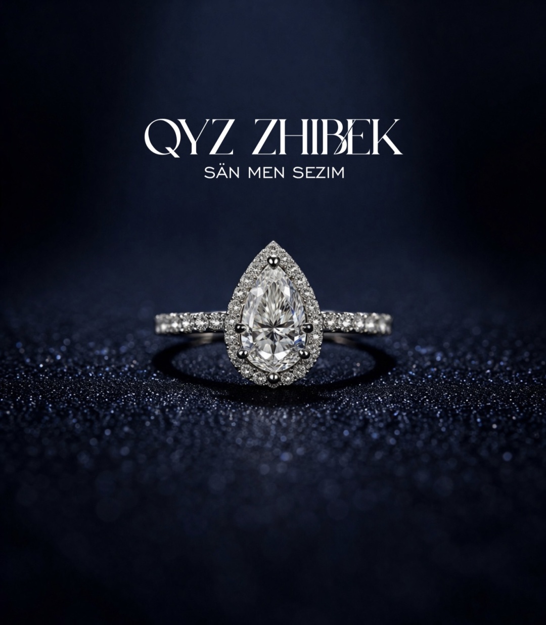 Кольцо Amber Famille QYZ0734 размер 18 ювелирный сплав, муассанит, серебристый