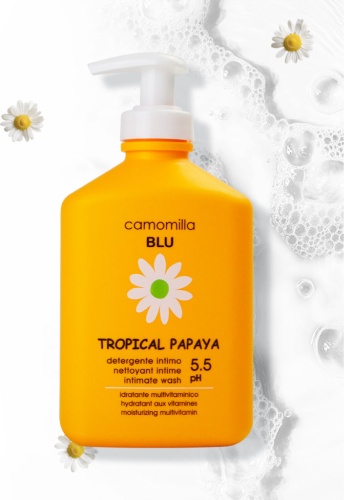 Camomilla BLU Гель для интимной гигиены TROPICAL PAPAYA тропическая папайя гель 300 мл