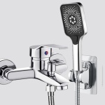 Смеситель для ванны DS1-YGSLTXK, сплав алюминия, цвет серебристый