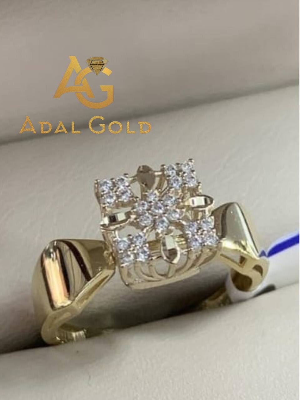 ADAL GOLD ADG_NC103-026 размер 18 вес 1.88 г золото, фианит