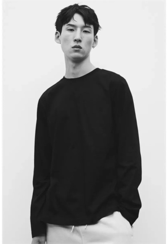 Лонгслив H&M черный