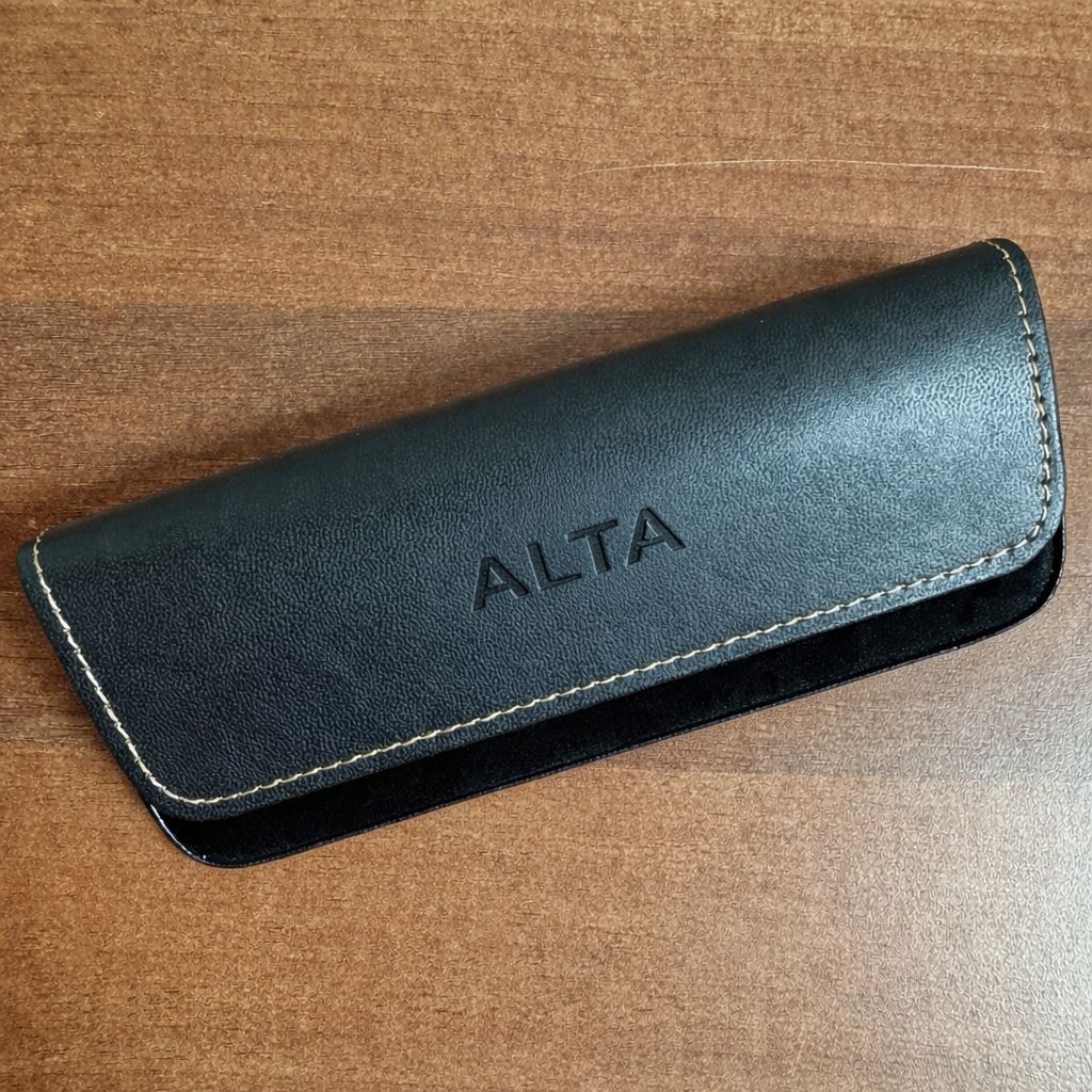 Жесткий футляр ALTA искусственная кожа, искусственная замша, 7 x 16 см черный
