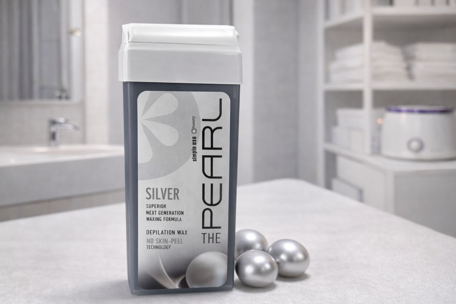 Воск гелевый Simple Use Beauty The Pearl Silver плотность мягкая в картридже 100 мл
