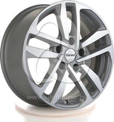 KHOMEN 1612 SILVER-FP 67.1 6.5x16/5x114.3 D67.1 ET45 4 диска черный, серебристый, графит