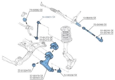 Stellox тяга стабилизатора 5600631SX