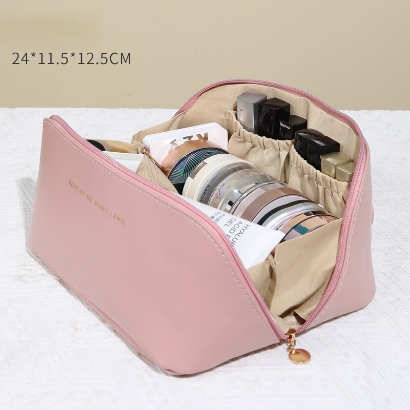 Косметичка искусственная кожа розовый 12.5X24 см