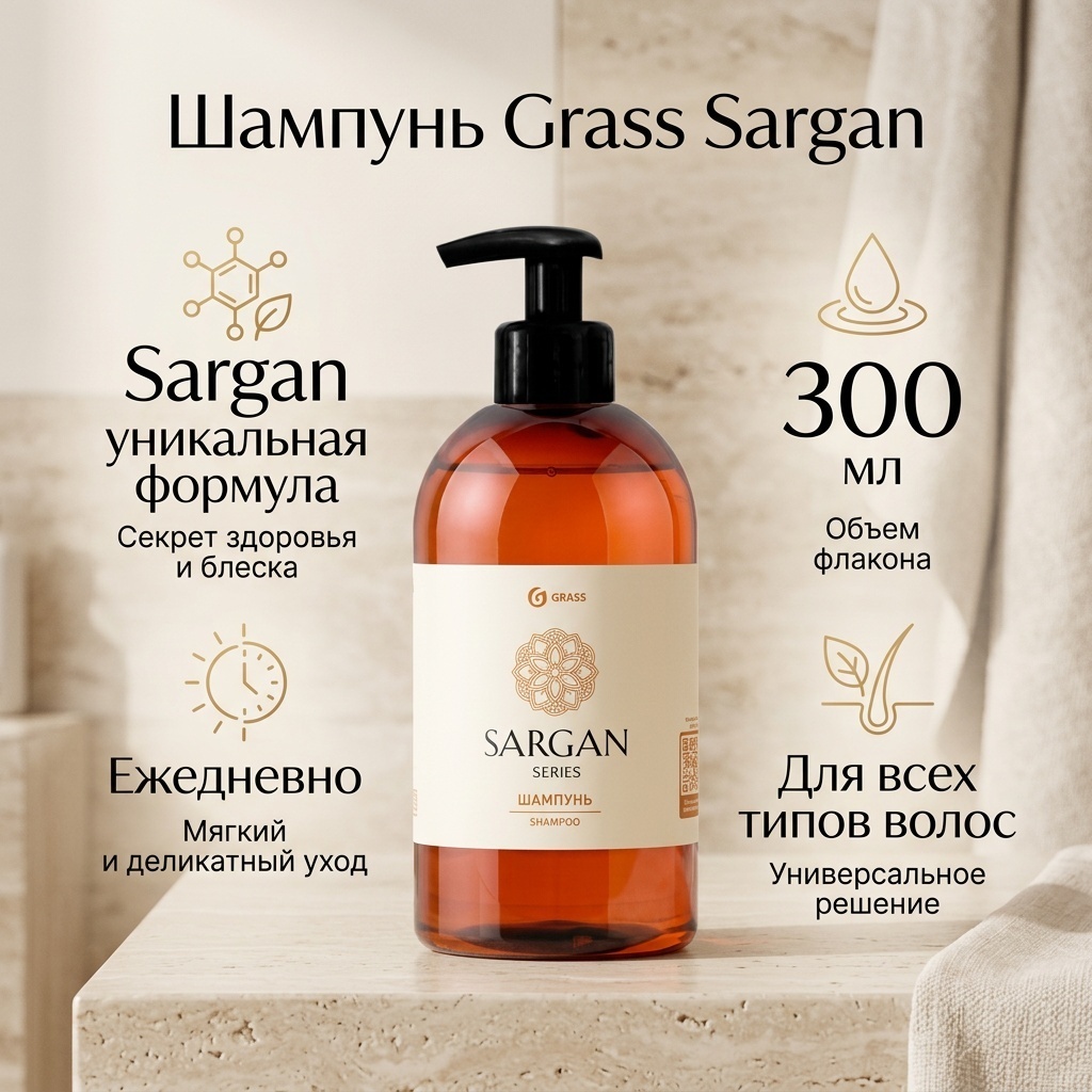 Grass Sargan шампунь 300 мл