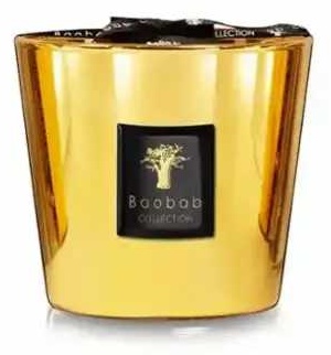 Ароматическая свеча Baobab Les Exclusives Aurum 10 см, 1 шт золотистый