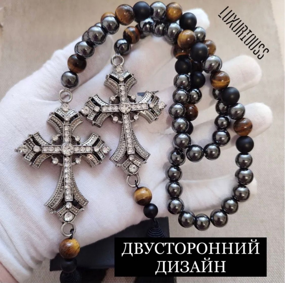 Четки ручные натуральный камень тигровый глаз, гематит, шунгит