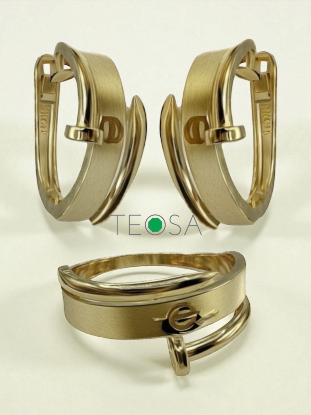 Teosa TeAr01 вес 5.28 г золото, без вставок