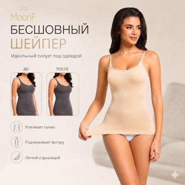 Майка MoonF бежевый
