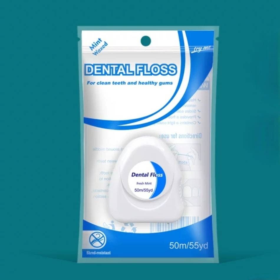 Dental floss 704/86 белая ленточная 50 м