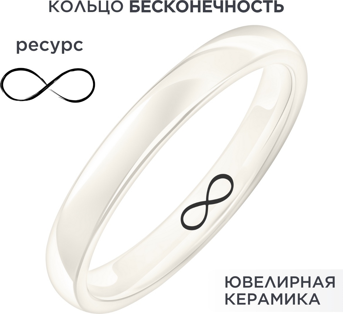 Кольцо Noima Bg-GL-3-IN размер 18 керамика, без вставок