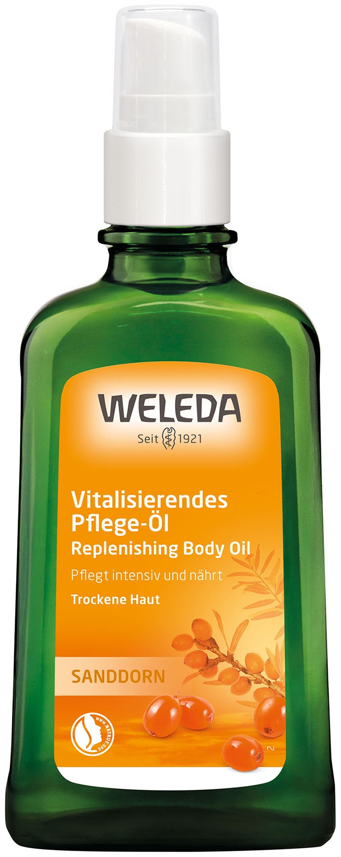 Weleda Облепиховое питательное масло для тела/Sea Buckthorn nourishing Body oil/100 мл масло для тела 100 мл