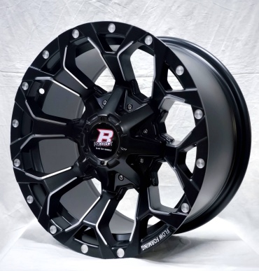 Wheels 609 8x16/6x139.7 D106.1 ET0 4 диска серебристый, черный матовый