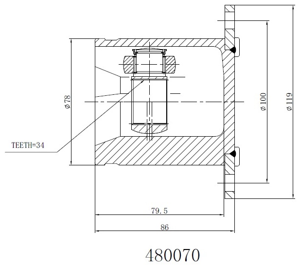 INKO шрус 480070