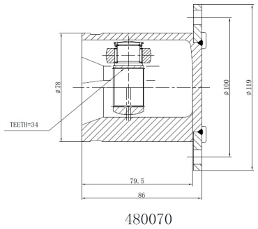 INKO шрус 480070