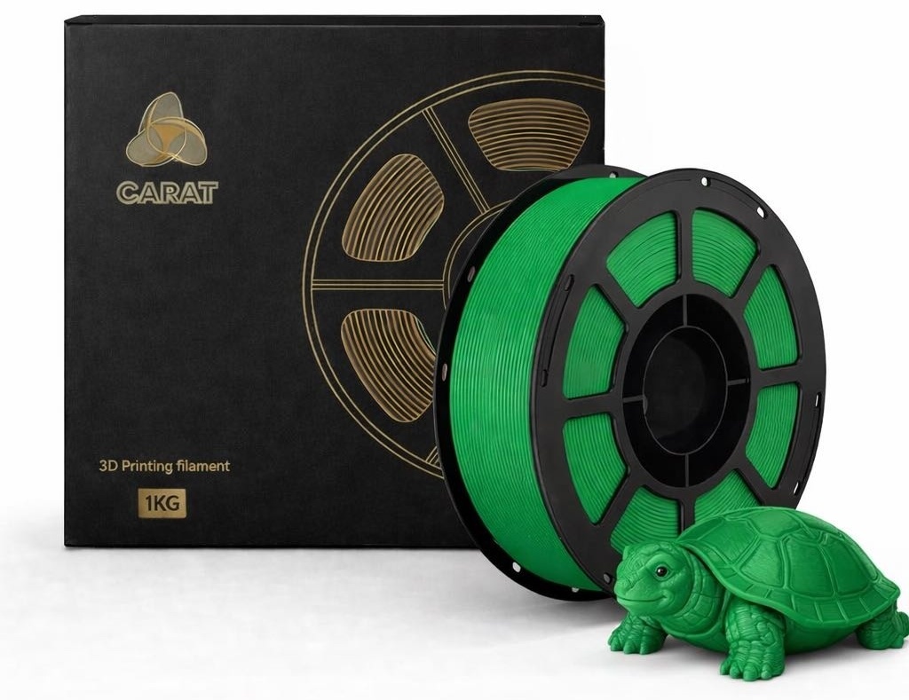 Пластик для 3D-печати Carat PETG 1.75 мм 1 кг зеленый
