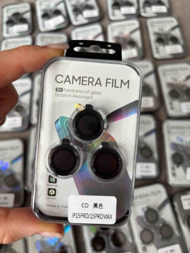 Стекло Camera Film для Apple iPhone 15 Pro Max черный