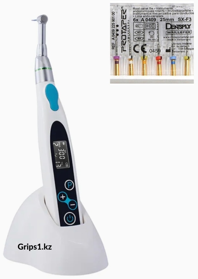 Эндомотор AI Dental + протейперы машинные Dentsply 25 мм SX-F3, Endo motor
