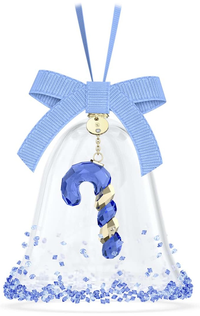 Swarovski подвесная фигурка HOLIDAY CHEERS DULCIS:BELL ORNAMENT BLUE 5688314 10 см, хрусталь