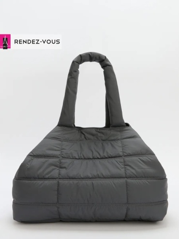 Сумка шоппер Tendance нейлон серый