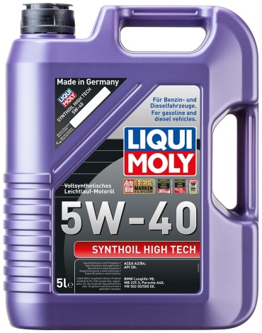 Синтетическое LIQUI MOLY SYNTHOIL HIGH TECH 5W-40 5 л