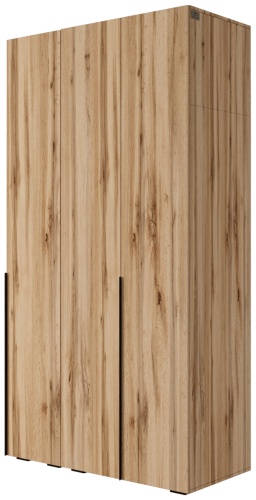 Распашной шкаф Мебель Азии Йорк, 120.4x230х57 см, коричневый