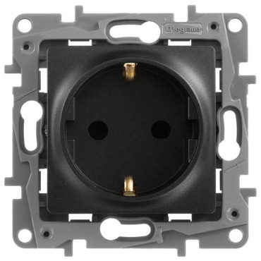 Розетка Legrand Legrand 672621, черный